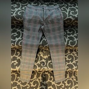 Plaid&Plain 29 x 32 Slim Fit Stretchy Pants - Gray Black Red Plaid
